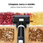 Aspirador Vertical de Pó I7 Pro - Aspira e Passa Pano Autolimpante, Sem Fio